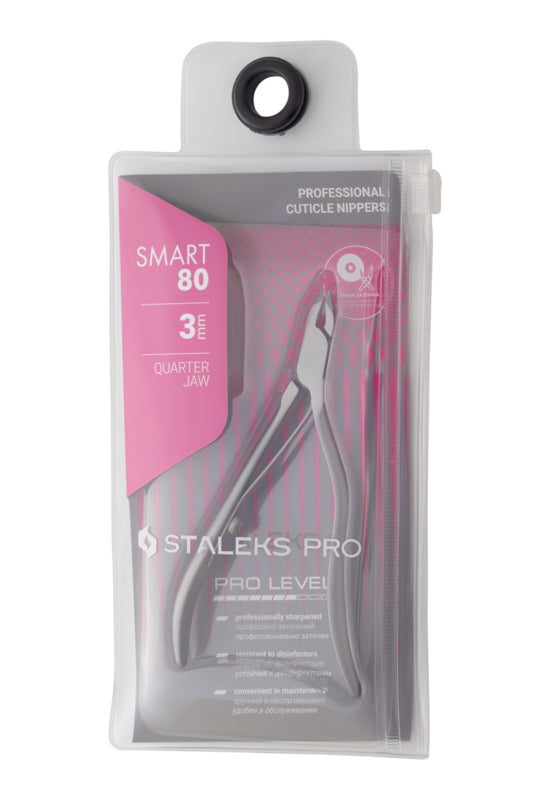 Staleks Professional Cuticle Nippers Smart 80 3 mm Quarter Jaw (NS-80-3)