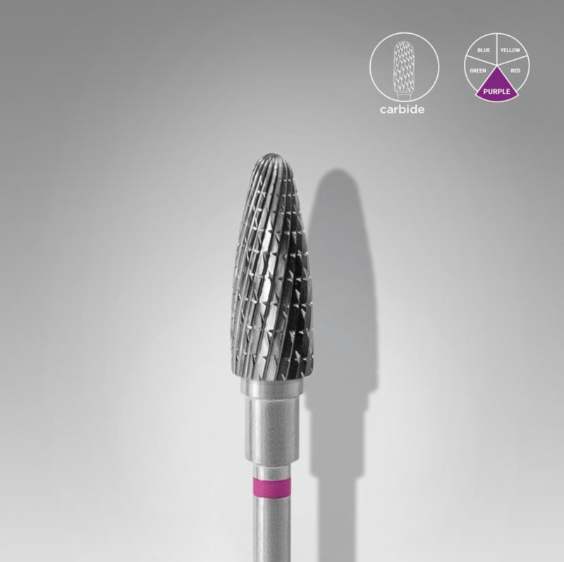 Staleks Carbide Nail Drill Bit Corn Purple 5.0mm (FT90V050/13)