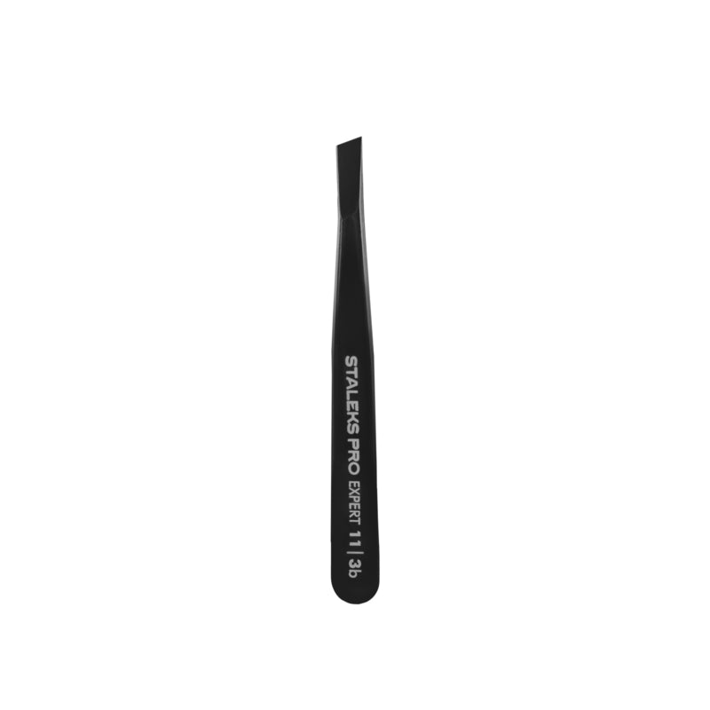 Staleks Pro Eyebrow Tweezers Expert 11 Type 3b Wide Slanted (TE-11/3b)