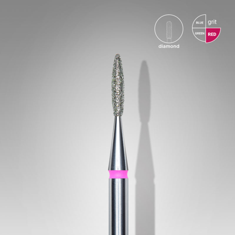 Staleks Diamond Bit Flame Red 1.6mm (Manicure Pedicure) (FA10R016/8K)
