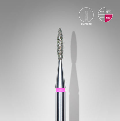 Staleks Diamond Bit Flame Red 1.6mm (Manicure Pedicure) (FA10R016/8K)