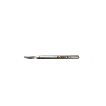 Shape It Up Diamond Frees Bit Long Sharp Flame 2.0mm Yellow (Manicure Pedicure)