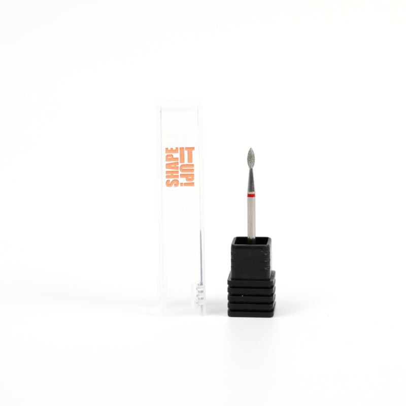 Shape It Up Diamond Frees Bit Sharp Mini Flame 2.1mm Red (Manicure Pedicure)