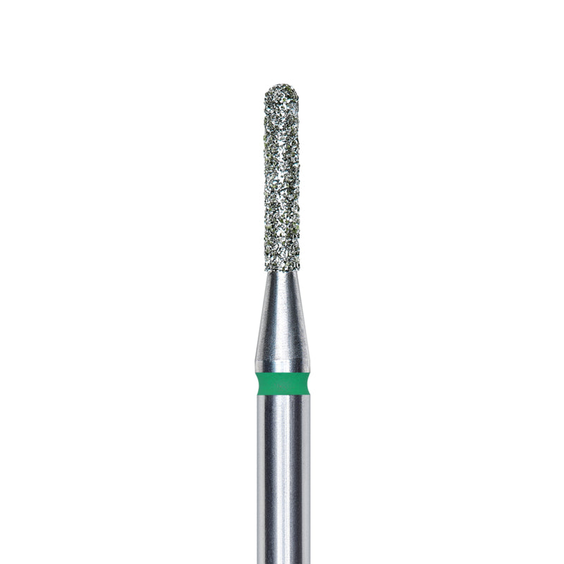 Staleks Diamond Bit Rounded Cylinder Green 1.4mm (Manicure Pedicure) (FA30G014/8K)