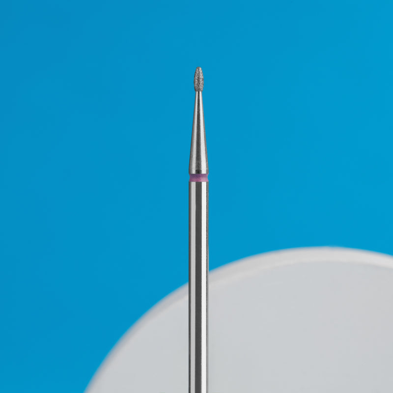 Staleks Diamond Bit Rounded Drop Red 1.2mm (Manicure Pedicure) (FA50R012/3K)
