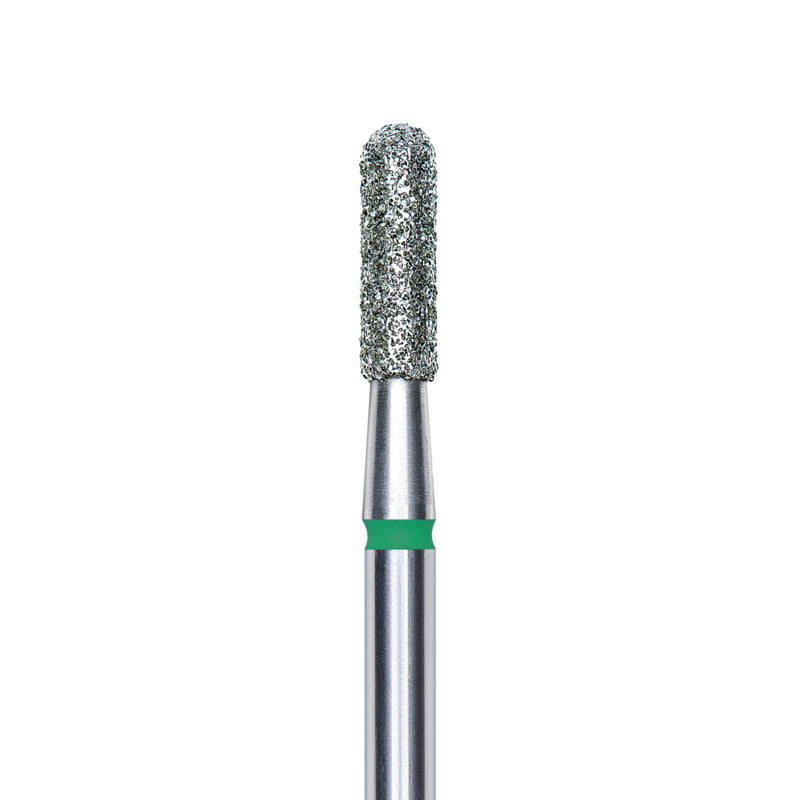Staleks Diamond Bit Rounded Cylinder Green 2.3mm (Manicure Pedicure) (FA30G023/8K)