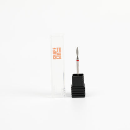 Shape It Up Diamond Frees Bit Long Sharp Flame 2.0mm Red (Manicure Pedicure)