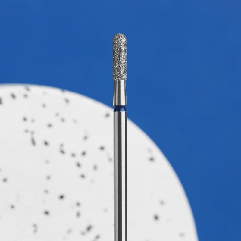 Staleks Diamond Bit Rounded Cylinder Blue 2.3mm (Manicure Pedicure) (FA30B023/8K)