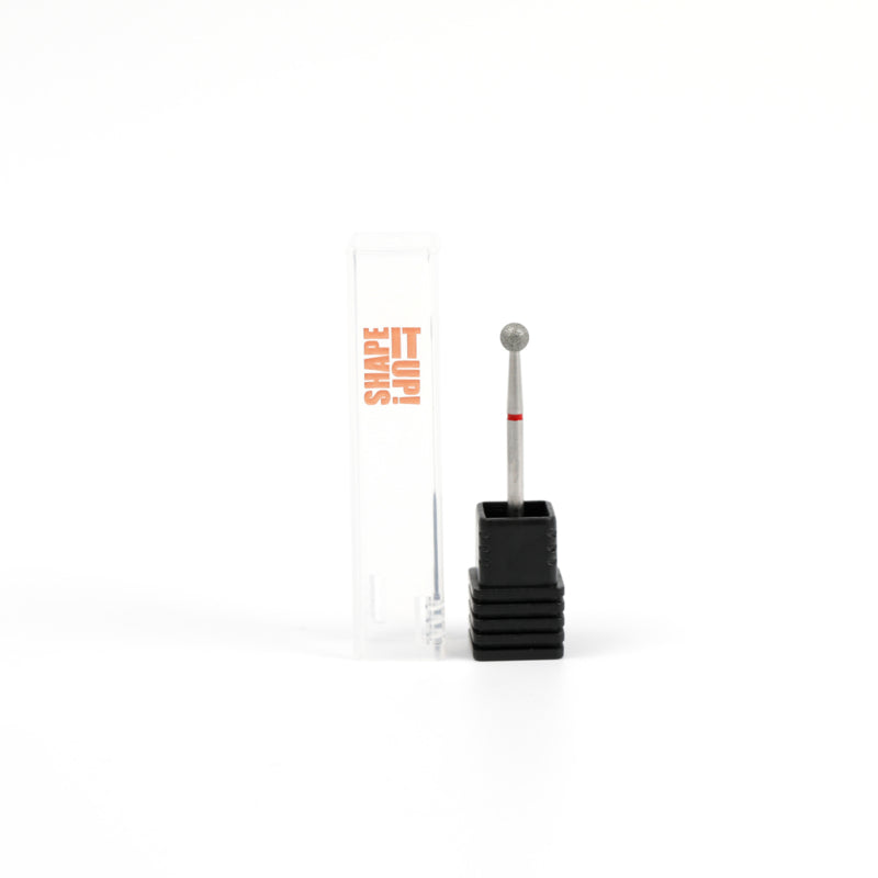 Shape It Up Diamond Frees Bit Ball 4.0mm Red (Manicure Pedicure)
