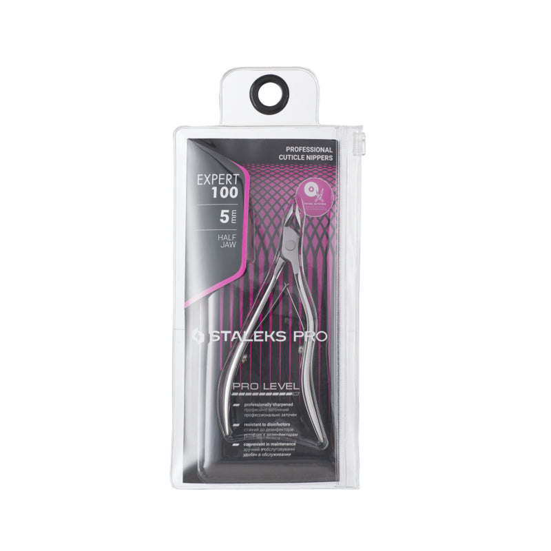 Staleks Professional Cuticle Nippers Expert 100 5mm Half Jaw (NE-100-5)