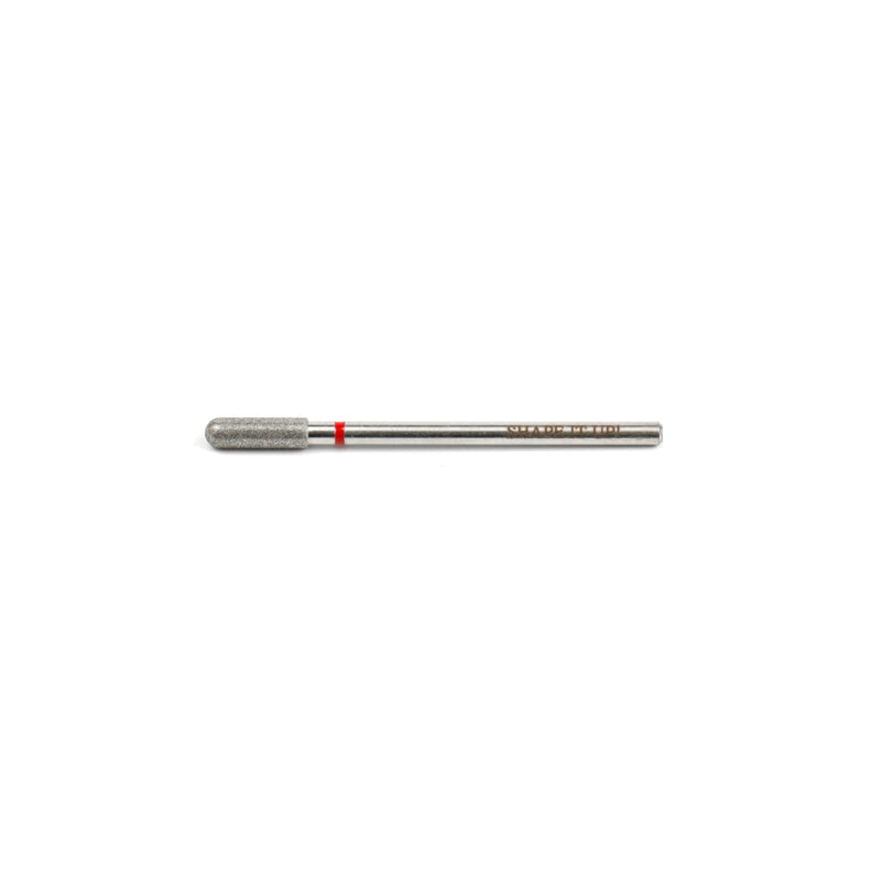 Shape It Up Diamond Frees Bit Cylinder Rounded 3.0 mm Red (Manicure Pedicure)