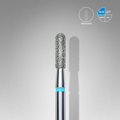 Staleks Diamond Bit Rounded Cylinder Blue 2.3mm (Manicure Pedicure) (FA30B023/8K)