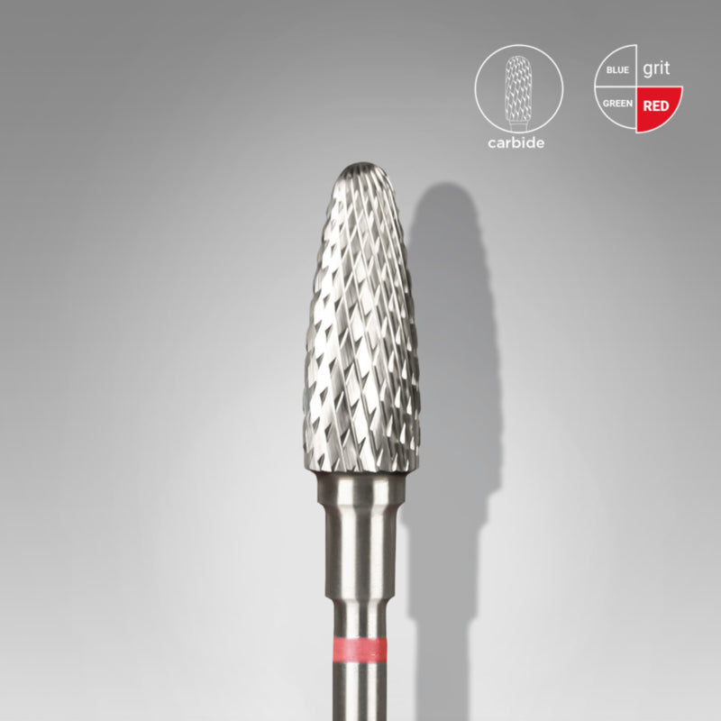 Staleks Carbide Nail Drill Bit Corn Red 5.0mm (FT90R050/13)