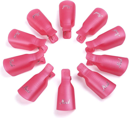 Shape It Up Soak Off Gel Polish Clips Pink 10 Pieces
