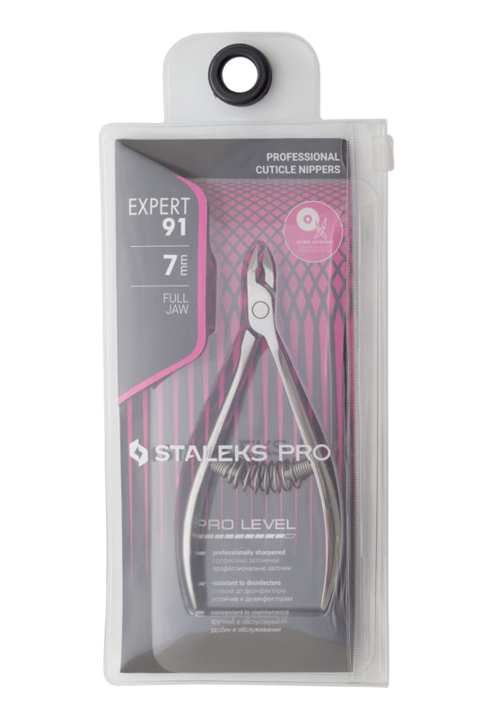 Staleks Pro Expert 91 7mm Full Jaw Cuticle Nippers (NE-91-7)