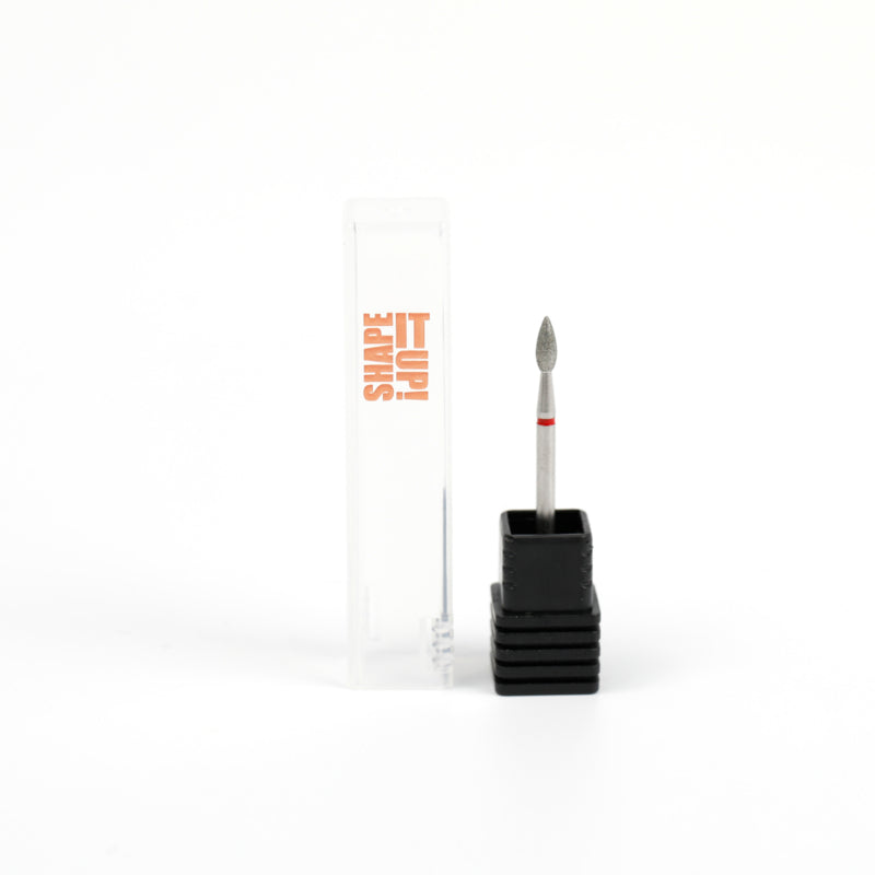 Shape It Up Diamond Frees Bit Extra Wide Sharp Flame 2.6mm Red (Manicure Pedicure)