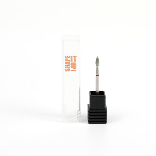 Shape It Up Diamond Frees Bit Extra Wide Sharp Flame 2.6mm Red (Manicure Pedicure)