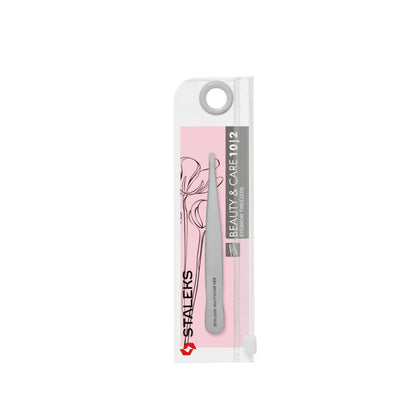 Staleks Eyebrow Tweezers Beauty & Care 10 Type 2 Narrow Straight (TBC-10/2)