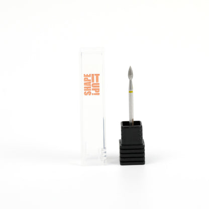 Shape It Up Diamond Frees Bit Wide Sharp Flame 2.6mm Yellow (Manicure Pedicure)