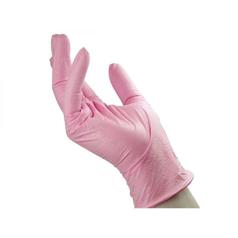 Merbach Nitrile Gloves Pink Size XS