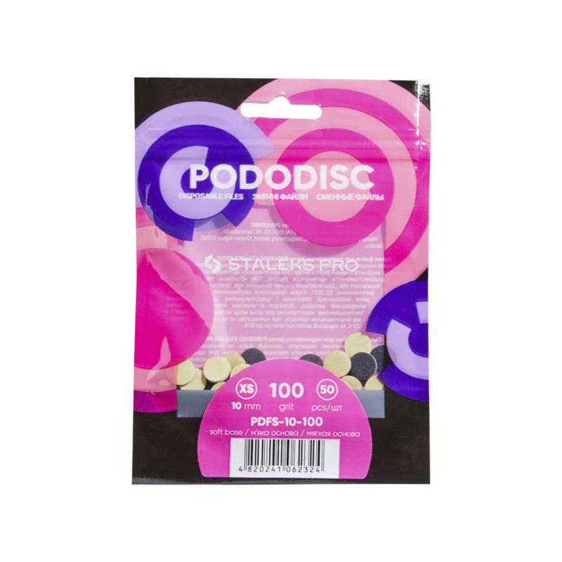 Staleks Soft Base Refill Pads For Pododisc XS Black (50 pc) (PDFS-10 series)