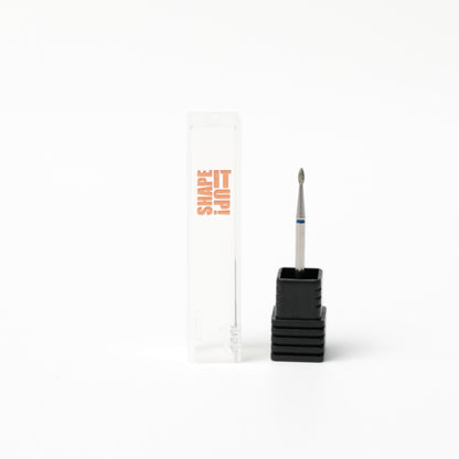 Shape It Up Diamond Frees Bit Sharp Mini Flame 1.3mm Blue (Manicure Pedicure)