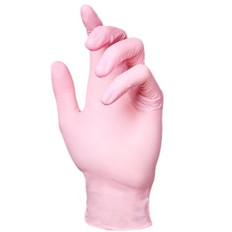 Merbach Nitrile Gloves Pink Size M