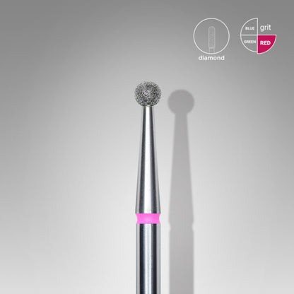 Staleks Diamond Bit Ball Red 2.5mm (Manicure Pedicure) (FA01R025K)