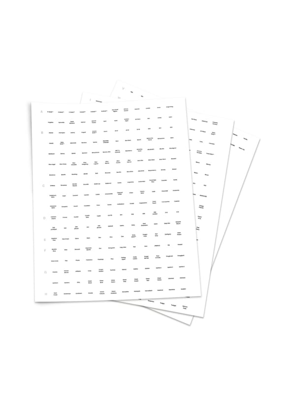 The GelBottle Sticker Sheet
