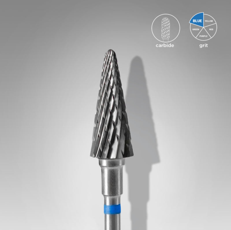 Staleks Carbide Nail Drill Bit Pointy Cone Blue 6.0mm (FT71B060/14)