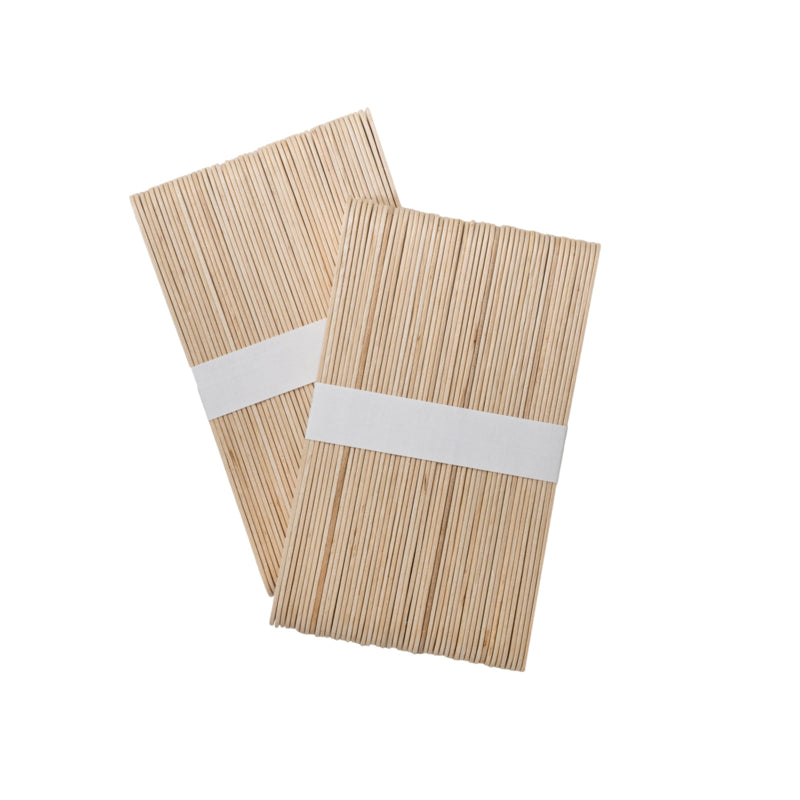 Staleks Pro Expert Wooden Wax Applicator Stick Narrow 114x10cm 100 Pieces (DSW-30)