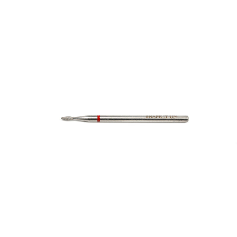 Shape It Up Diamond Frees Bit Sharp Mini Flame 1.4mm Red (Manicure Pedicure)