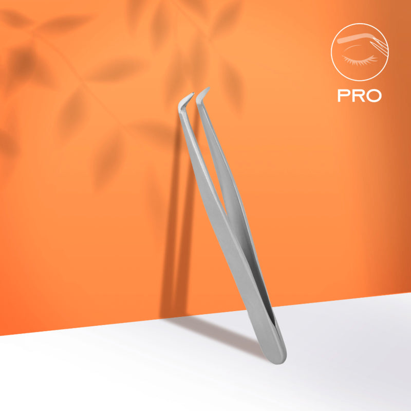 Staleks Pro Eyebrow Tweezers Expert 10 Type 12 Long Slim Curved (TE-10/12)