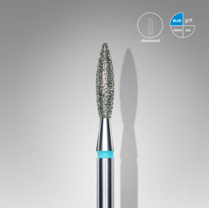 Staleks Diamond Bit Flame Blue 2.3mm (Manicure Pedicure) (FA10B023/10K)