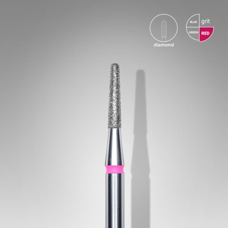 Staleks Diamond Bit Frustum Red 1.8mm Long (Manicure Pedicure) (FA70R018/8K)
