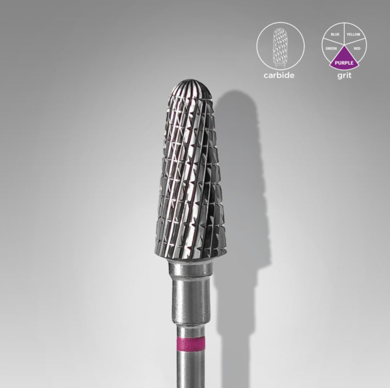 Staleks Carbide Nail Drill Bit Frustum Purple 6.0mm (FT70V060/14)
