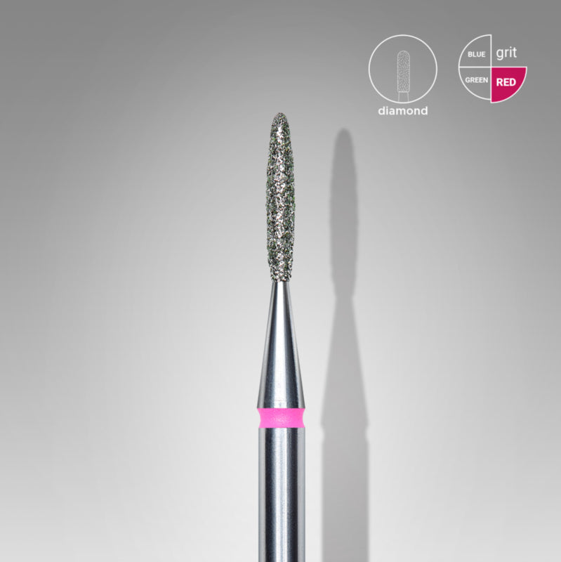 Staleks Diamond Bit Flame Red 1.4mm (Manicure Pedicure) (FA10R014/8K)