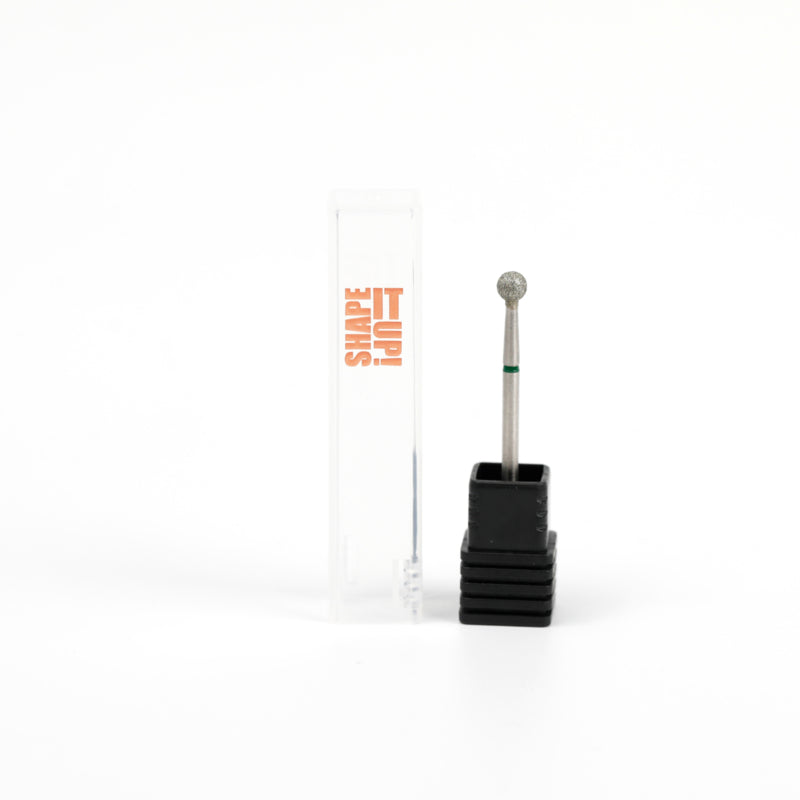 Shape It Up Diamond Milling Bit Ball 4.0mm Green (Manicure Pedicure)