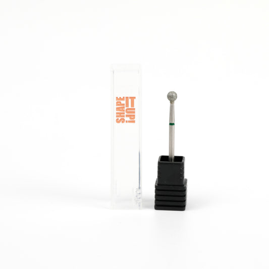 Shape It Up Diamond Milling Bit Ball 4.0mm Green (Manicure Pedicure)