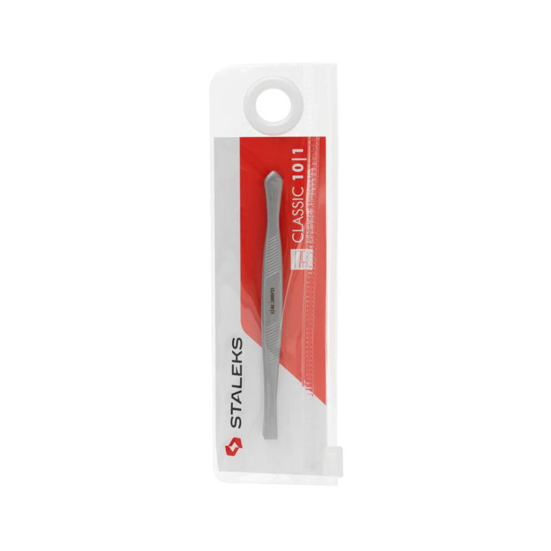 Staleks Eyebrow Tweezers Classic 10 Type 1 Wide Straight (TC-10/1)