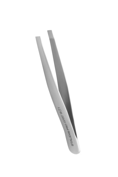 Staleks Pro Eyebrow Tweezers Expert 10 Type 1 Wide Straight (TE-10/1)