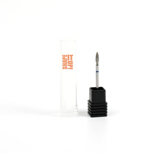 Shape It Up Diamond Frees Bit Wide Blunt Flame 2.5mm Blue (Manicure Pedicure)