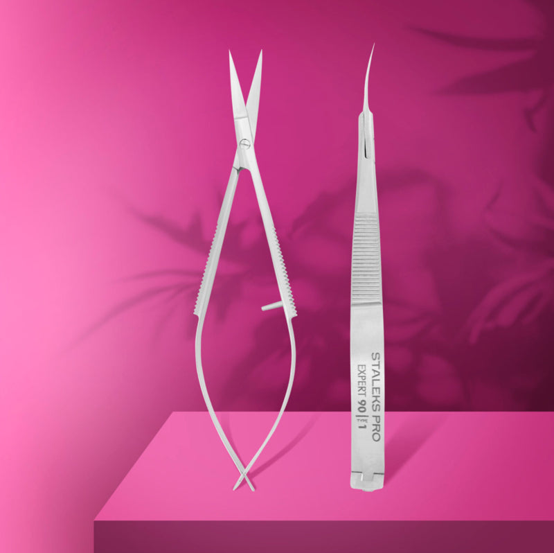 Staleks Professional Cuticle Micro Scissors Expert 90 Type 1 (SE-90/1)