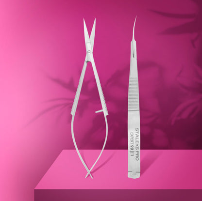 Staleks Professional Cuticle Micro Scissors Expert 90 Type 1 (SE-90/1)
