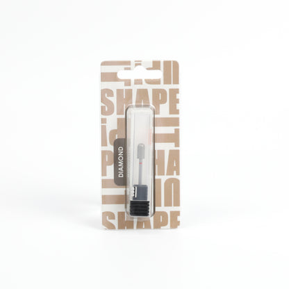 Shape It Up Diamond Frees Bit Wide Cylinder Rounded 5.0 mm Red (Manicure Pedicure)