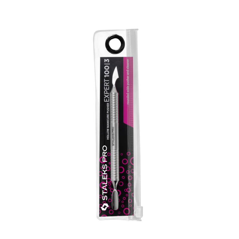 Staleks Hollow Pusher Rounded + Cleaner Expert 100 Type 3 (PE-100/3)