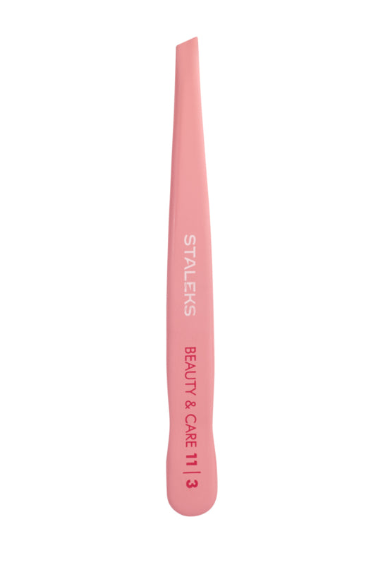 Staleks Eyebrow Tweezers Beauty & Care 11 Type 3 Wide Slanted (TBC-11/3)