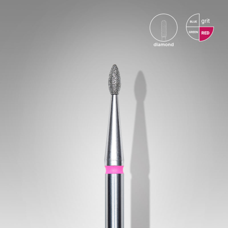 Staleks Diamond Bit Drop Red 1.6mm (Manicure Pedicure) (FA40R016/4K)