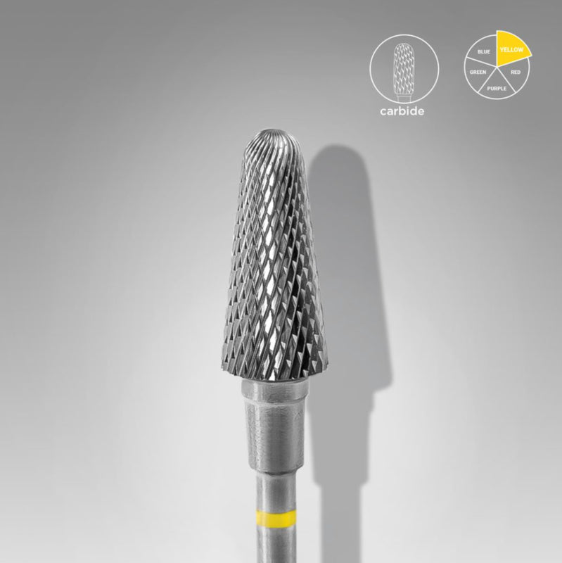 Staleks Carbide Nail Drill Bit Frustum Yellow 4.0mm (FT70Y060/14)