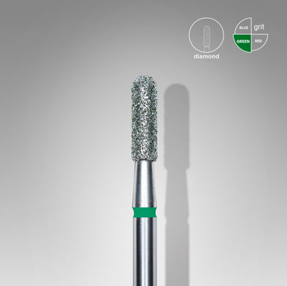 Staleks Diamond Bit Rounded Cylinder Green 2.3mm (Manicure Pedicure) (FA30G023/8K)